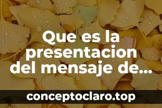 Que es un speech de ventas 6 Que es la presentacion del mensaje de ventas