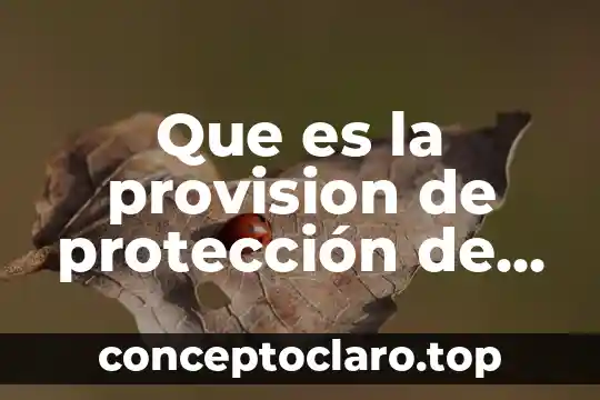 Que es la provision de protección de salud emocional
