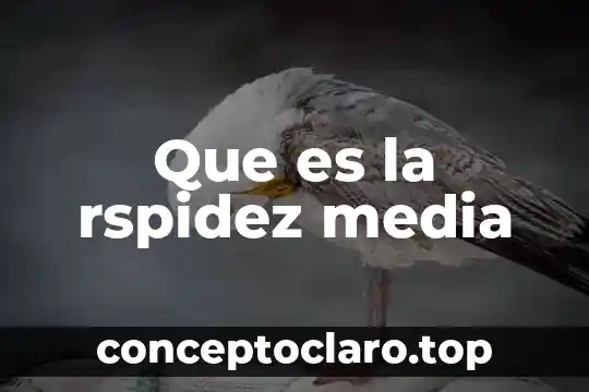 Qué es la media afiliación 5 Que es la rspidez media