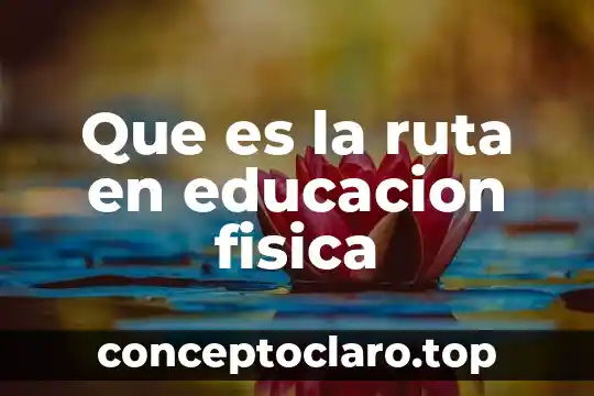 Que es la ruta en educacion fisica