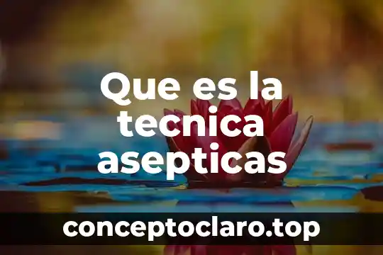 Que es la tecnica asepticas