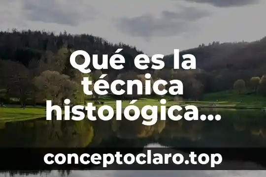 Qué es la técnica histológica ross