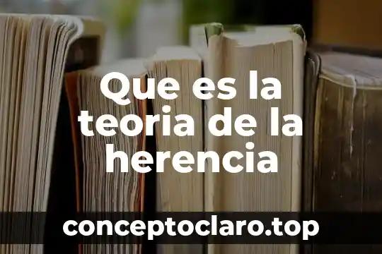 Que es la teoria de la herencia