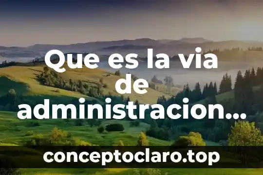 Que es administracion via parenteral 6 Que es la via de administracion de medicamentso