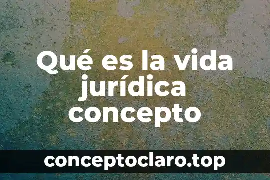 Que es mantener la integridad de la informacion 7 Qu茅 es la vida jur铆dica concepto