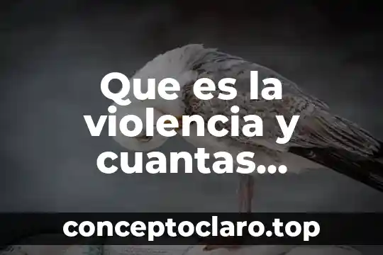Que es una expresion y que tipos existen 5 Que es la violencia y cuantas existen