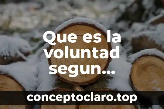 Que es la voluntad segun aristoteles