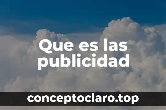 Que es las publicidad