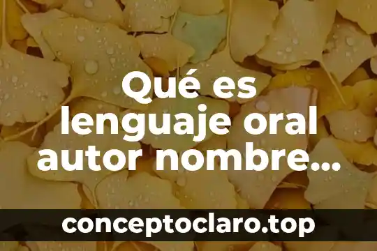 Que es publicacion de nombre comercial impi 3 Qué es lenguaje oral autor nombre año de publicación