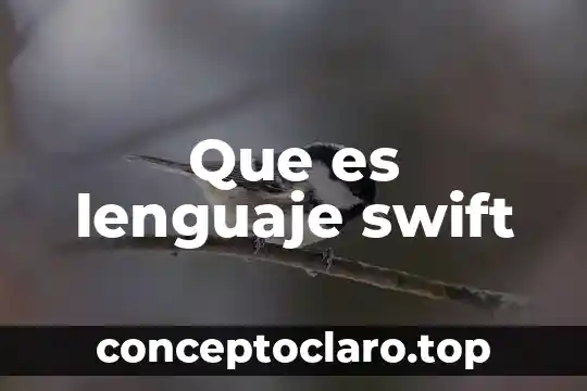 Que es lenguaje swift