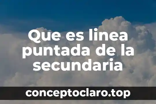 Lsm en linea que es introduccion 5 Que es linea puntada de la secundaria