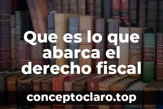 Concepto que es jurisprudencia en derecho mexicano 5 Que es lo que abarca el derecho fiscal