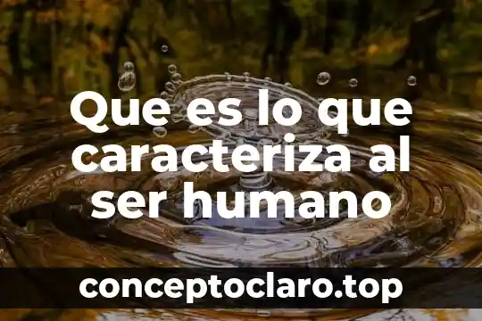 Que es ser embajadora de buena voluntad de onu mujeres 6 Que es lo que caracteriza al ser humano