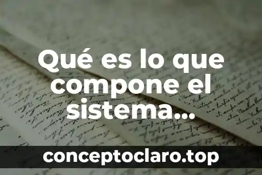 Qué es lo que compone el sistema digestivo