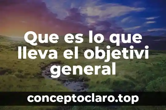 Qué es lo que lleva afuera un sobre de carta 7 Que es lo que lleva el objetivi general