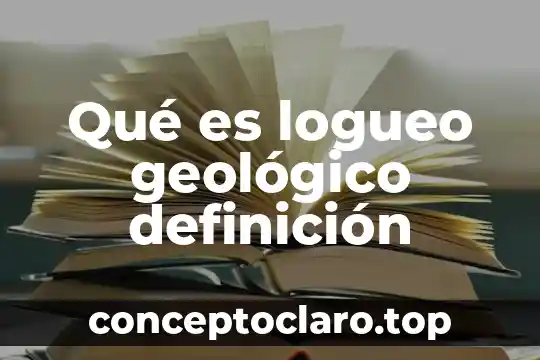 Qué es logueo geológico definición