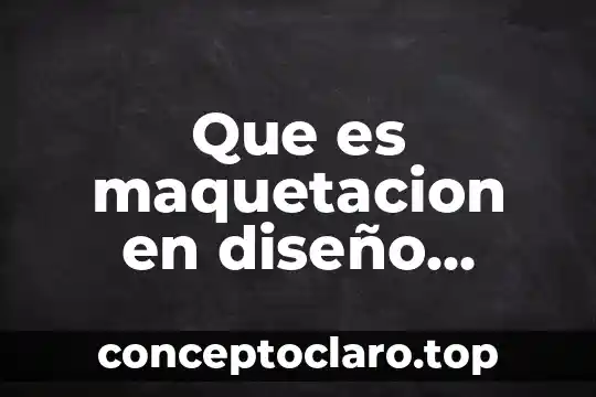 Que es maquetacion en diseño grafico yahhoo
