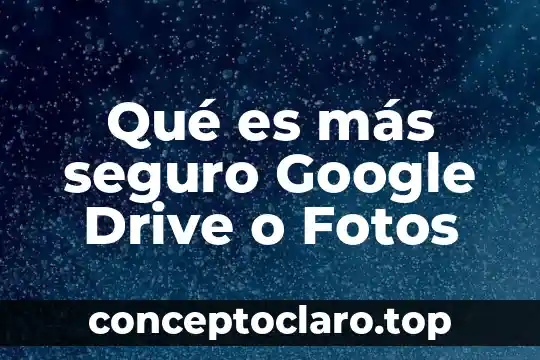 Qué es más seguro Google Drive o Fotos