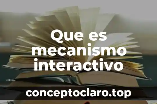 Que es mecanismo interactivo