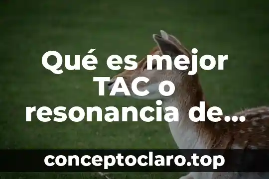 Qué es mejor TAC o resonancia de cabeza