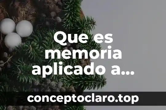 Que es memoria aplicado a enfermeria