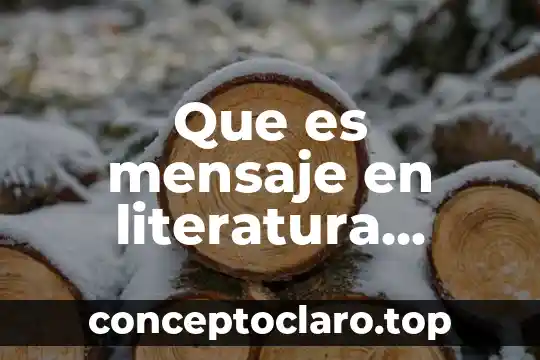 Que es un mensaje explicito e implicito con ejemplos 8 Que es mensaje en literatura ejemplos