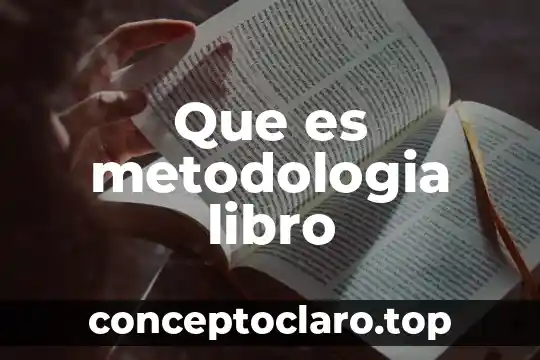 Que es metodologia libro