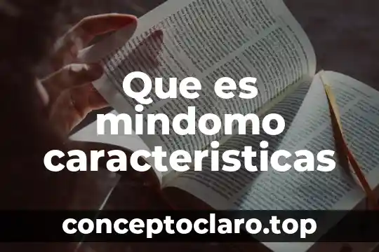 Que es mindomo caracteristicas