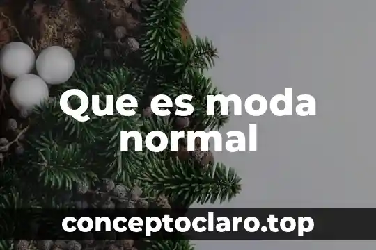 Que es la moda en todo los terminos 5 Que es moda normal