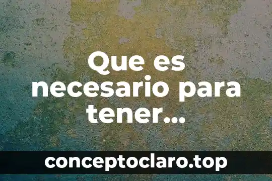 Que es necesario para tener estabilidad mental en una organizacion