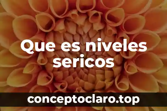 Que es niveles sericos