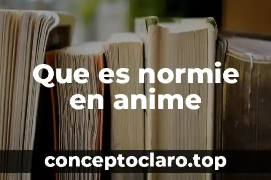 Que es normie en anime