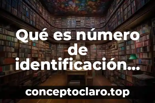 Qué es número de identificación de la auditoría