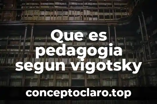 Que es pedagogia segun vigotsky