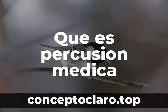 Que es percusion medica