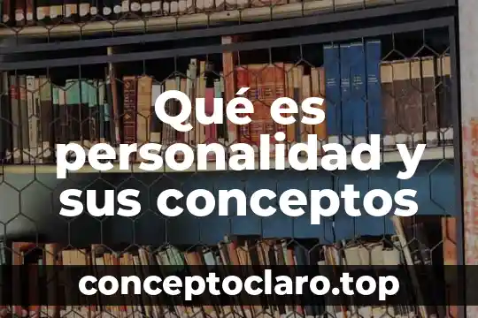 Por que es importate conocer la personalidad de una persona 3 Qué es personalidad y sus conceptos