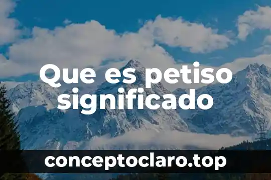 Que es significado llanuras 7 Que es petiso significado