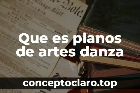 Que es planos de artes danza