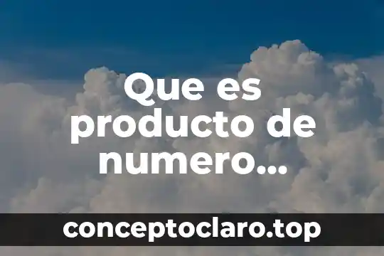 Que es producto de numero complejo