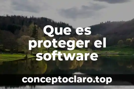 Que es software de animacion significado 4 Que es proteger el software