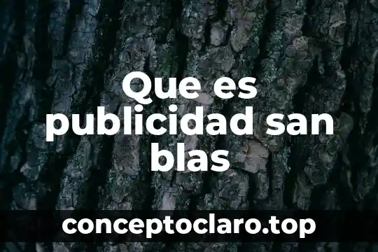 Que es publicidad san blas