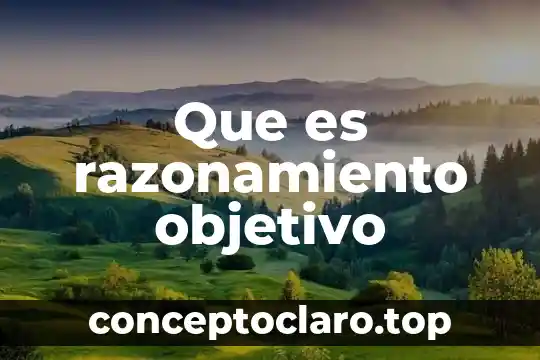 Que es el razonamiento en la comunicacion 8 Que es razonamiento objetivo