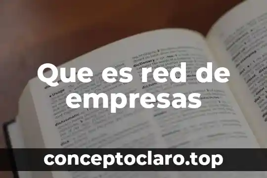 Que es red de empresas