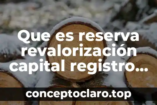 Que es una hoja electronica en el proceso contable 7 Que es reserva revalorizaci贸n capital registro contable