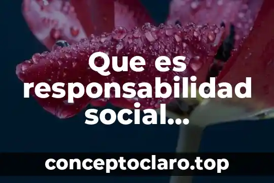 Que es la responsabilidad social en marketing 8 Que es responsabilidad social administrativa