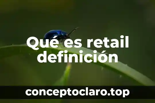 Qué es retail definición