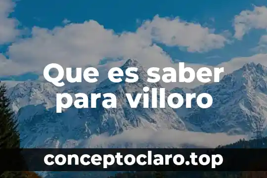 Por que es importnte saber de los meteoritos 6 Que es saber para villoro