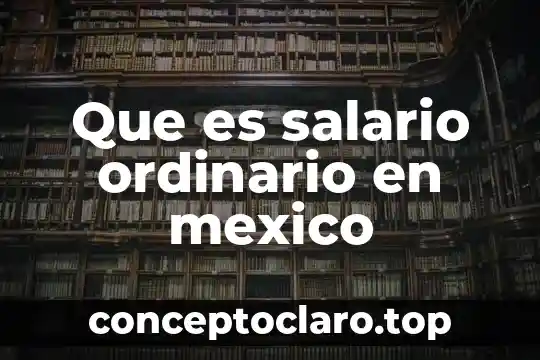 Qué es austeridad en México 3 Que es salario ordinario en mexico