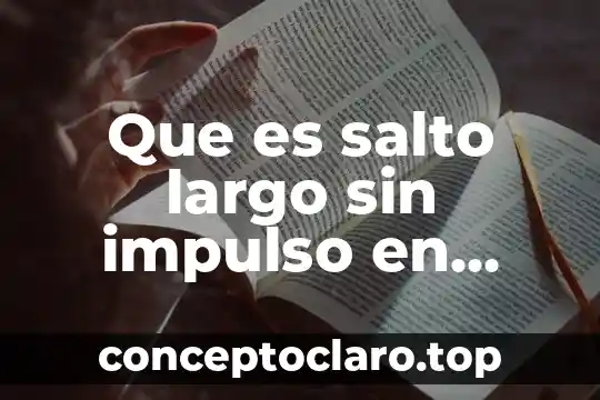 Qué es deudas a largo plazo en contabilidad 3 Que es salto largo sin impulso en educacion fisica