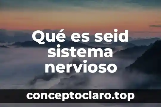 Qué es seid sistema nervioso